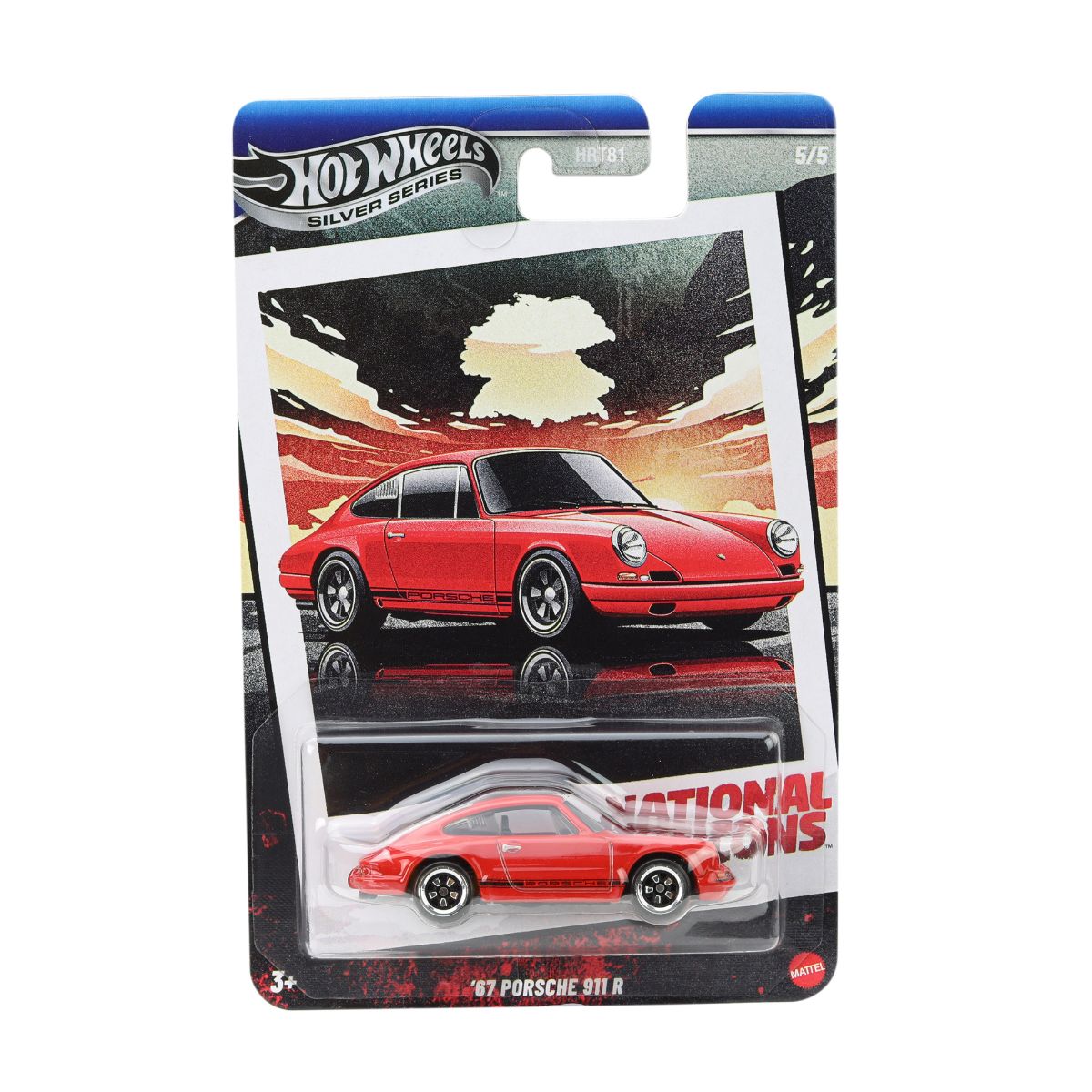 Vintage Super Car Model Toy 67 Porsche 911 R - Mô hình siêu xe cổ điển - Hot Wheels
