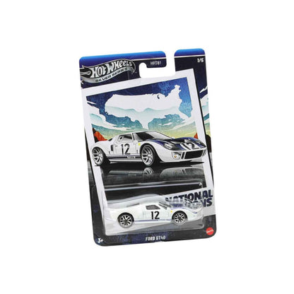 Vintage Ford GT-40 Super Car Model Toy - Xe mô hình tỷ lệ 1:64 - Hot Wheels HRT81