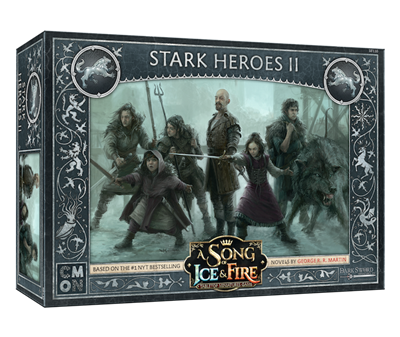 A Song of Ice & Fire Tabletop Miniatures Game Stark Heroes Set II - Bộ Mở Rộng Mô Hình Chiến Thuật - CMON