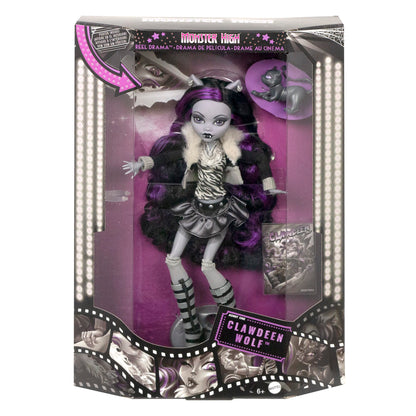 Monster High Reel Drama Clawdeen Wolf Doll - Búp Bê Sưu Tầm Bản Đen Trắng - Mattel HKN28 - Hình ảnh bổ sung 6