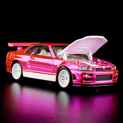 RLC Exclusive Pink Editions Nissan Skyline GT-R Mô Hình Xe Sắt Tỉ Lệ 1:64 Hot Wheels - Góc nhìn khác 3
