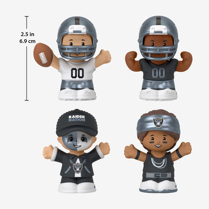 Little People Collector x NFL Las Vegas Raiders Set - Bộ Mô Hình Cầu Thủ & Cổ Động Viên NFL Mattel Fisher-Price Mattel - ảnh 