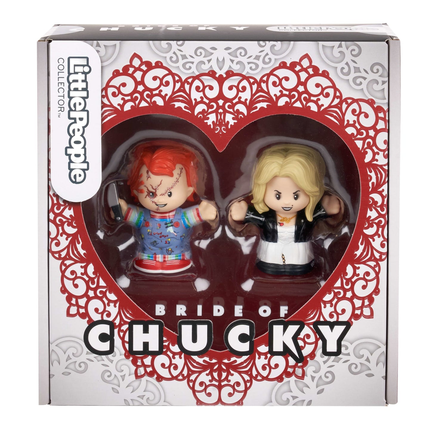 Little People Collector Bride of Chucky Movie Special Edition Set - Mô hình Figure Chucky & Tiffany - Mattel (HYM23) - Hình ảnh bổ sung 8