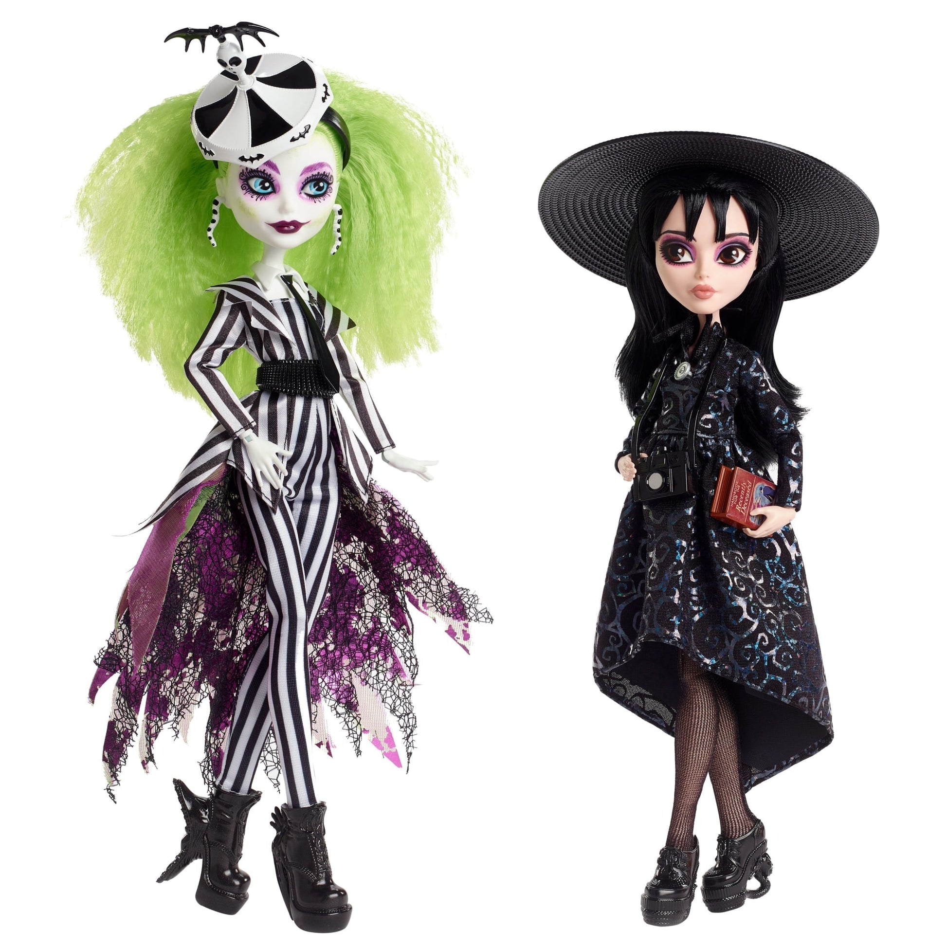 Beetlejuice & Lydia Deetz Monster High Skullector Doll 2-Pack - Bộ Búp Bê Sưu Tầm Cao Cấp - Monster High - Hình ảnh sản phẩm