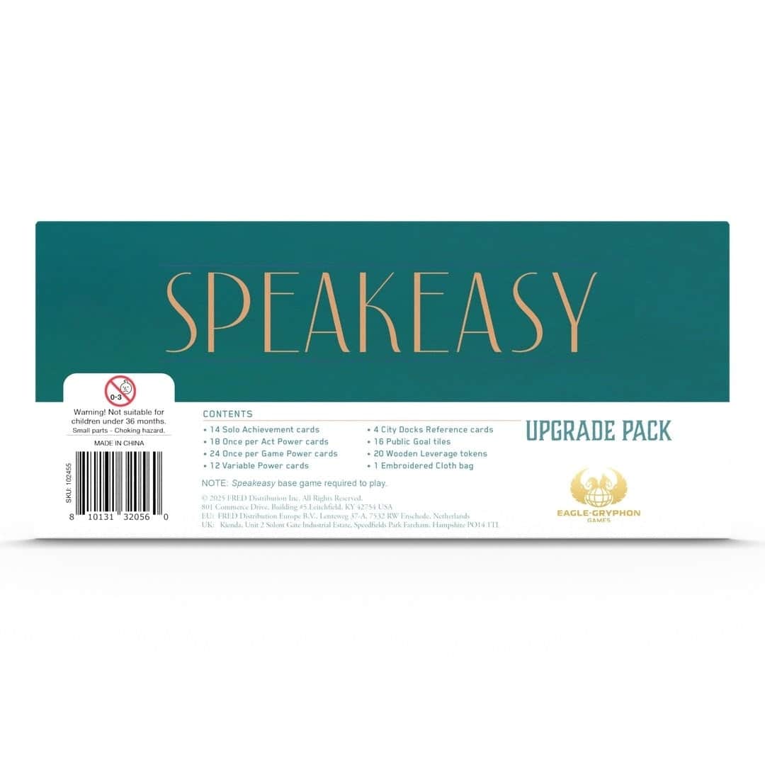 Speakeasy: Deluxe Edition Plus Custom Wood Money Tokens (Kickstarter Pre-Order Special)