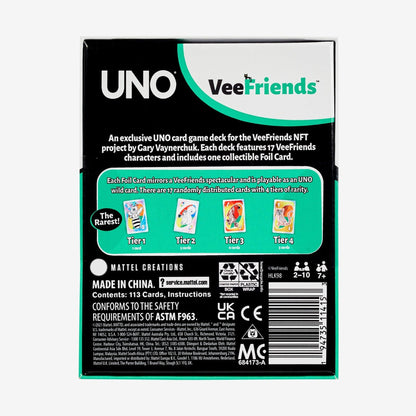 VeeFriends UNO Card Game - Board Game Thẻ Bài Sưu Tầm - Mattel Creations - Hình ảnh bổ sung 6