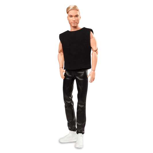 Barbie Looks Ken Doll (Blonde with Facial Hair) - Búp Bê Ken Tóc Vàng Có Râu Sưu Tầm Barbie Signature - Hình ảnh sản phẩm