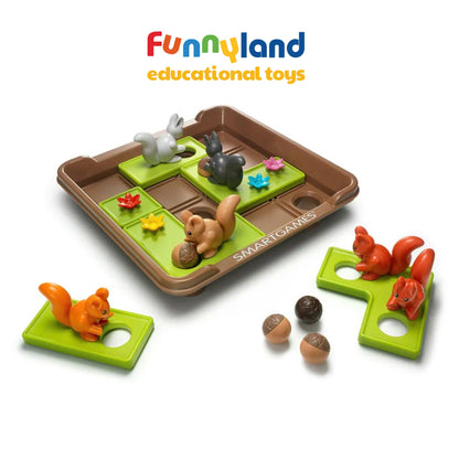 Đồ chơi trí tuệ Smartgames Thử thách Squirrels Go Nuts! XXL