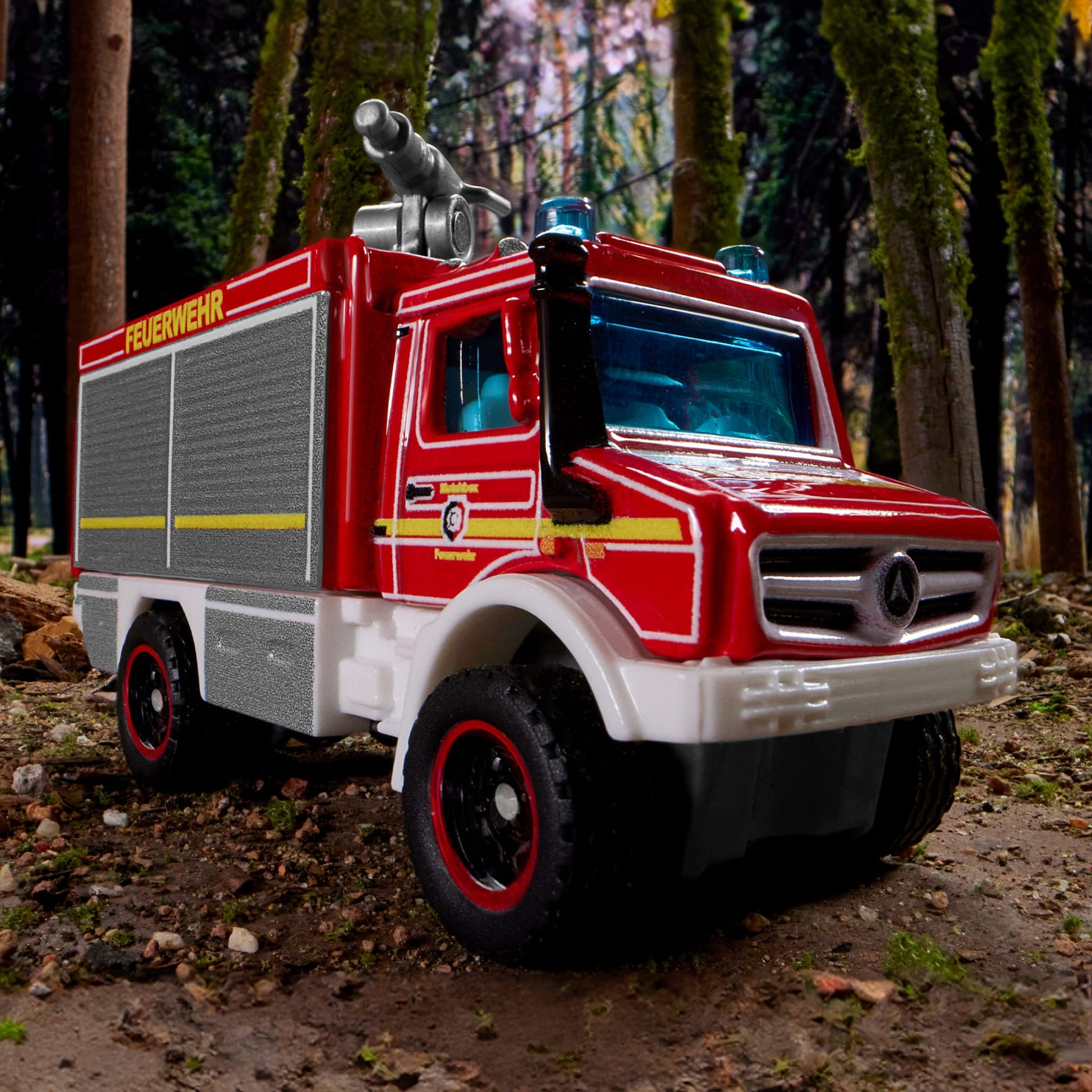 Matchbox Collectors Mercedes-Benz Unimog Fire Truck - Xe Cứu Hỏa Mô Hình Kim Loại Cao Cấp Matchbox - ảnh 6 - Die-cast Model V