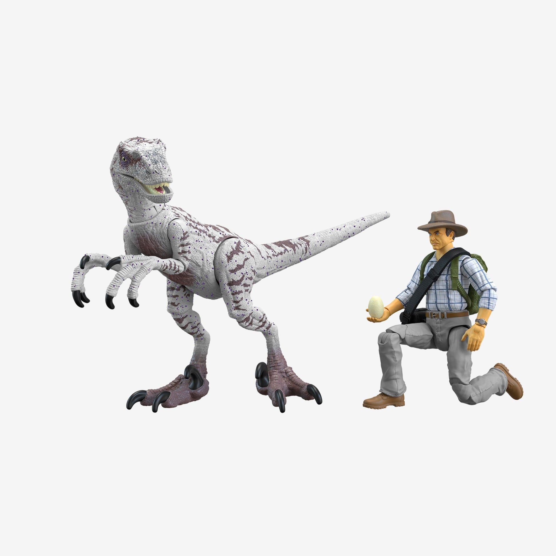 Jurassic World Toys Dr Grant & Raptor Figures Hammond Collection - Mô hình nhân vật - Mattel - Hình ảnh chi tiết 2