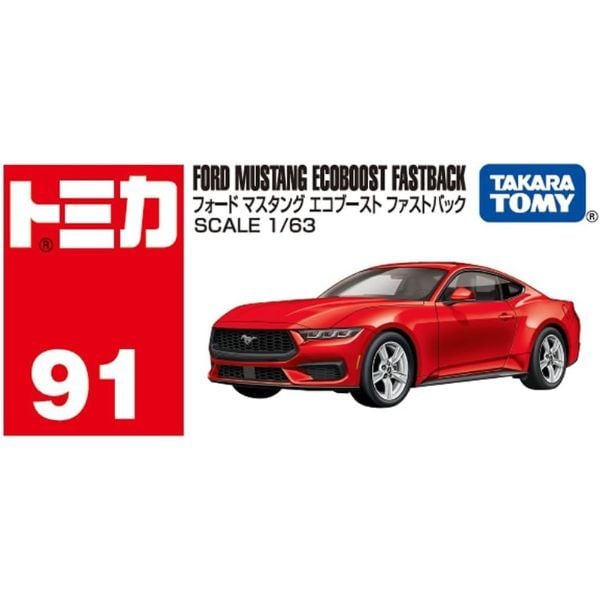 Xe Mô Hình Tomica No. 91 Ford Mustang Ecoboost Fastback