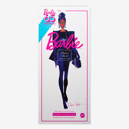Sapphire Anniversary Barbie Fashion Model Collection Doll - Búp bê Sưu tầm Kỷ niệm 65 năm - Barbie Signature Mattel - ảnh 4 -
