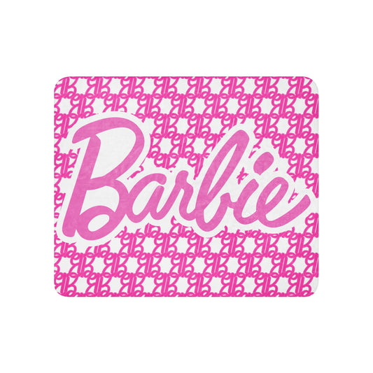 Barbie Logo Sherpa Blanket - Chăn Lông Cừu Sherpa Cao Cấp - Barbie Signature - Hình ảnh sản phẩm