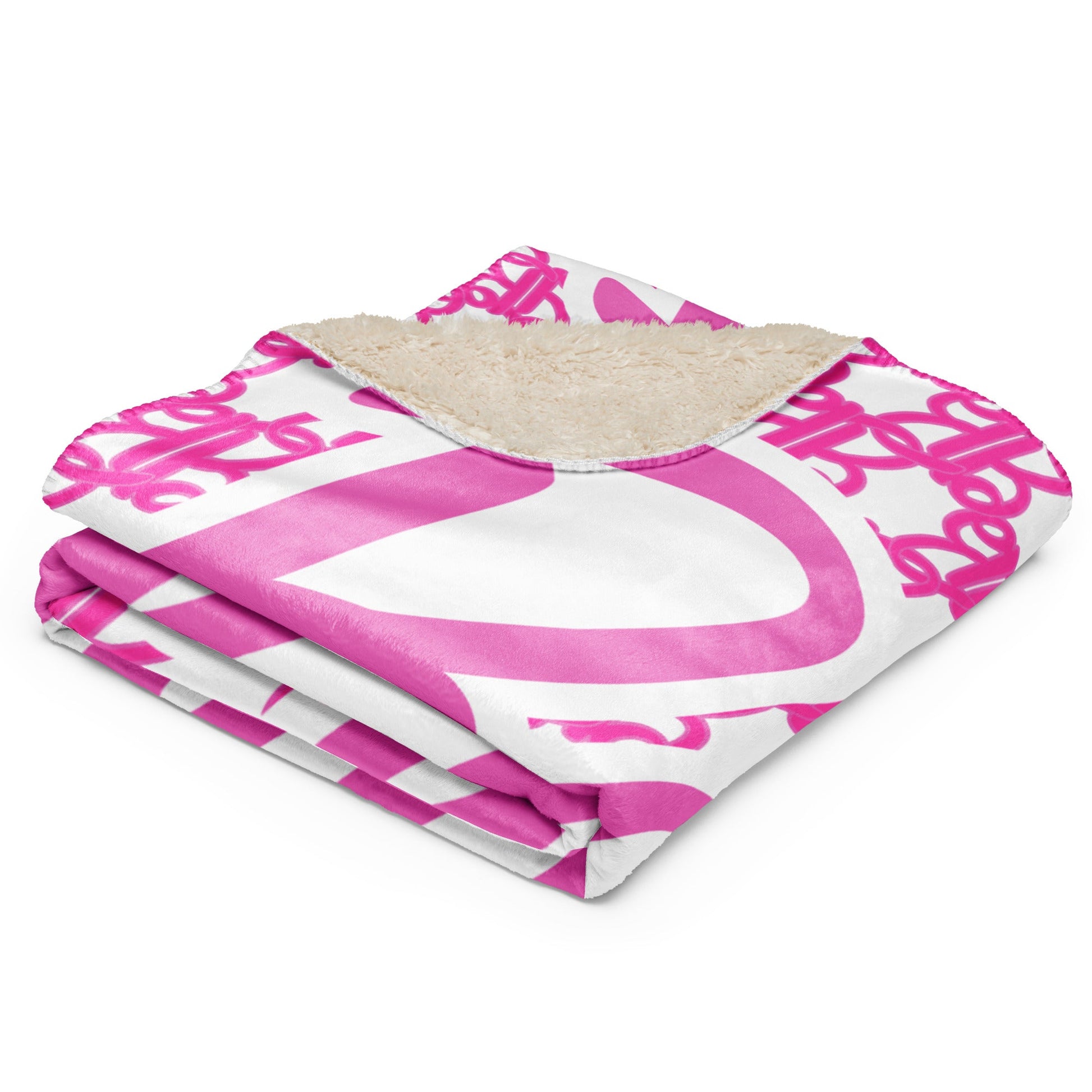 Barbie Logo Sherpa Blanket - Chăn Lông Cừu Sherpa Cao Cấp - Barbie Signature - Hình ảnh chi tiết 2