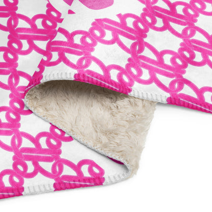 Barbie Logo Sherpa Blanket - Chăn Lông Cừu Sherpa Cao Cấp - Barbie Signature - Hình ảnh bổ sung 4