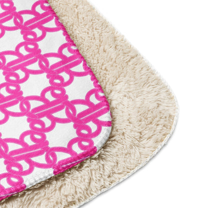 Barbie Logo Sherpa Blanket - Chăn Lông Cừu Sherpa Cao Cấp - Barbie Signature - Góc nhìn khác 3