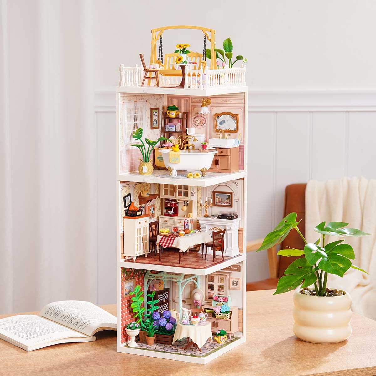 Rolife Super Creator Series - 3 in 1 I Shape - Mô hình nhà búp bê DIY - Rolife