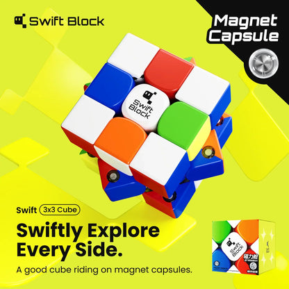 Swift Block 355S Magnetic Cube - Rubik 3x3 Nam Châm Chuyên Dụng - Swift Block