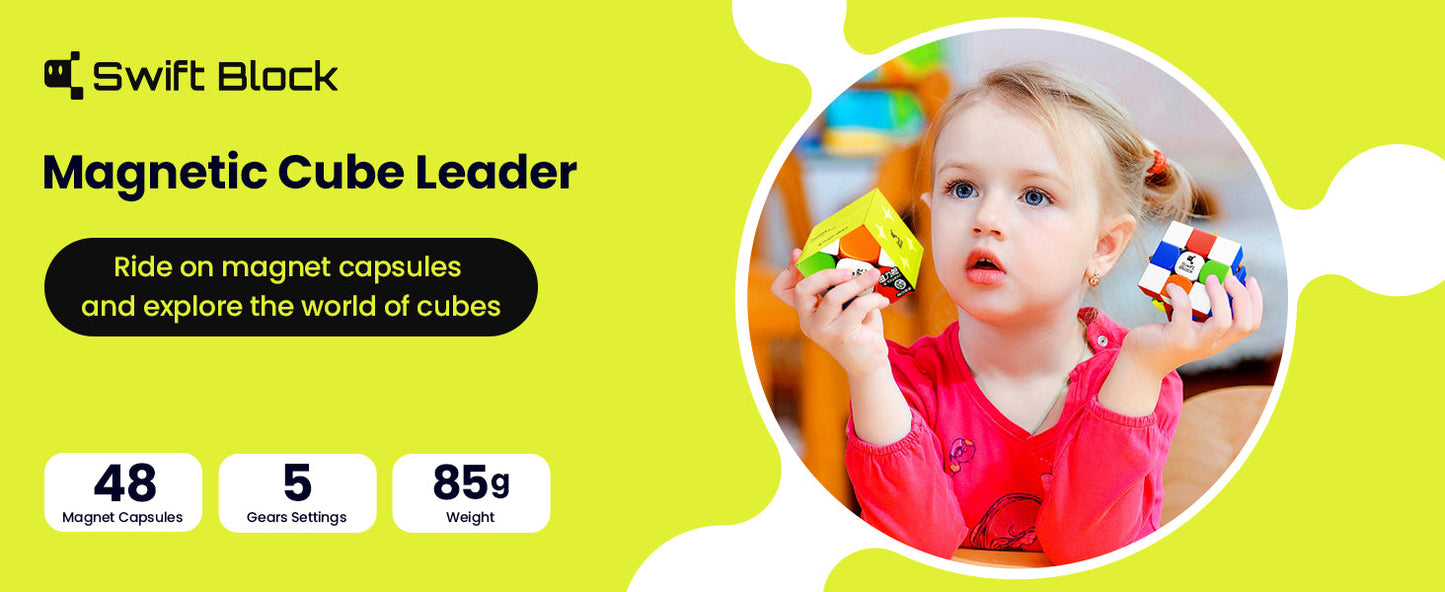 Swift Block 355S Magnetic Cube - Rubik 3x3 Nam Châm Chuyên Dụng - Swift Block
