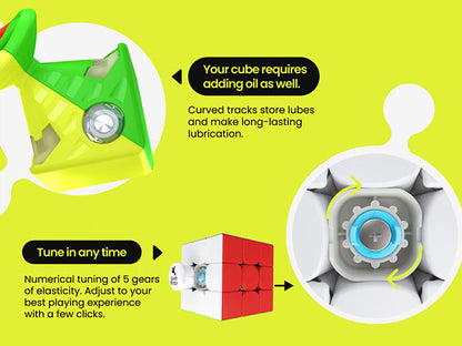 Swift Block 355S Magnetic Cube - Rubik 3x3 Nam Châm Chuyên Dụng - Swift Block