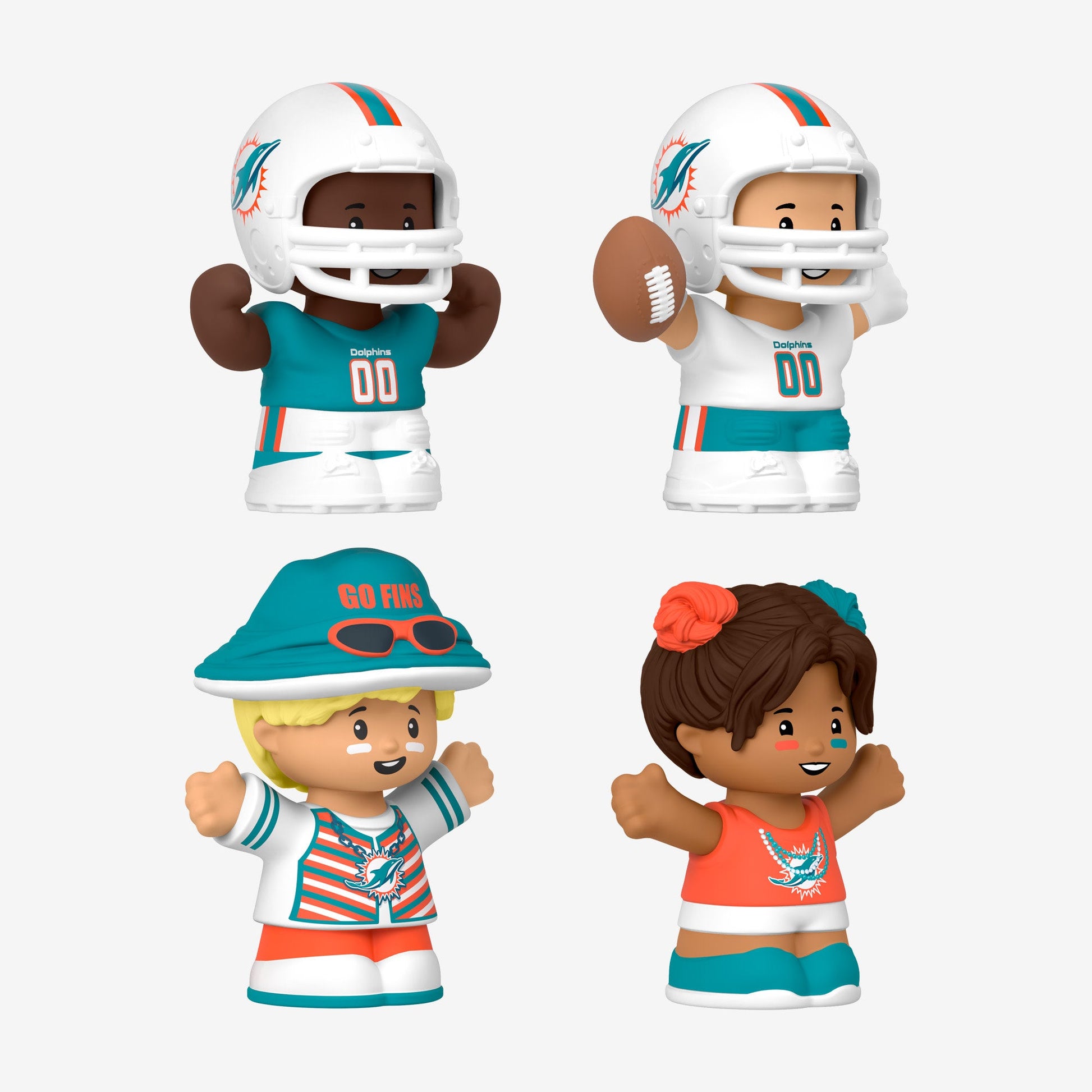 Little People Collector x NFL Miami Dolphins Set - Bộ Mô Hình Nhân Vật Sưu Tầm - Mattel - Hình ảnh bổ sung 6