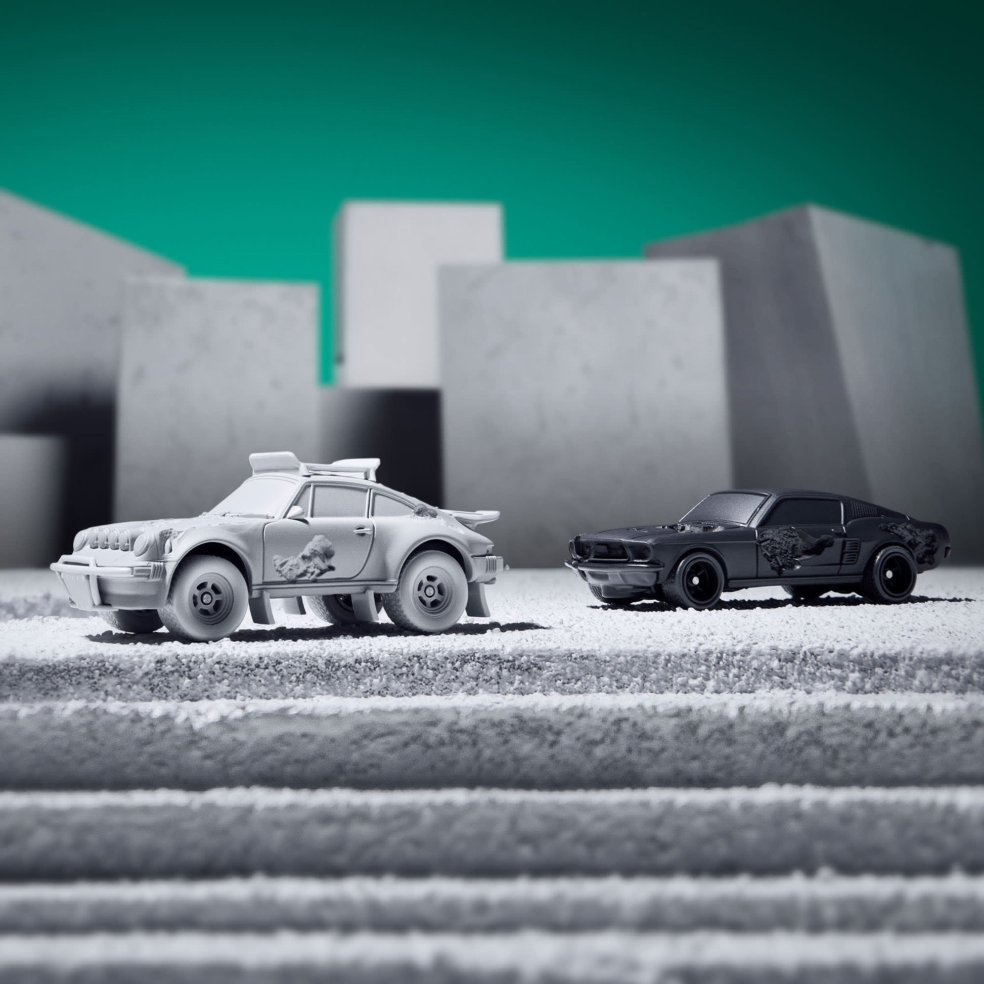 Hot Wheels x Daniel Arsham Eroded Porsche Safari - Mô Hình Xe 1:64 Giới Hạn Mattel Creations - Hình ảnh bổ sung 5