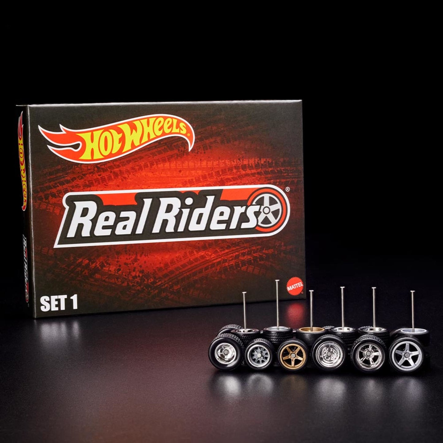 RLC Exclusive Real Riders Wheels Pack - Set 1 Bộ Phụ Kiện Bánh Xe Hot Wheels Mattel HGK87 - Hình ảnh sản phẩm