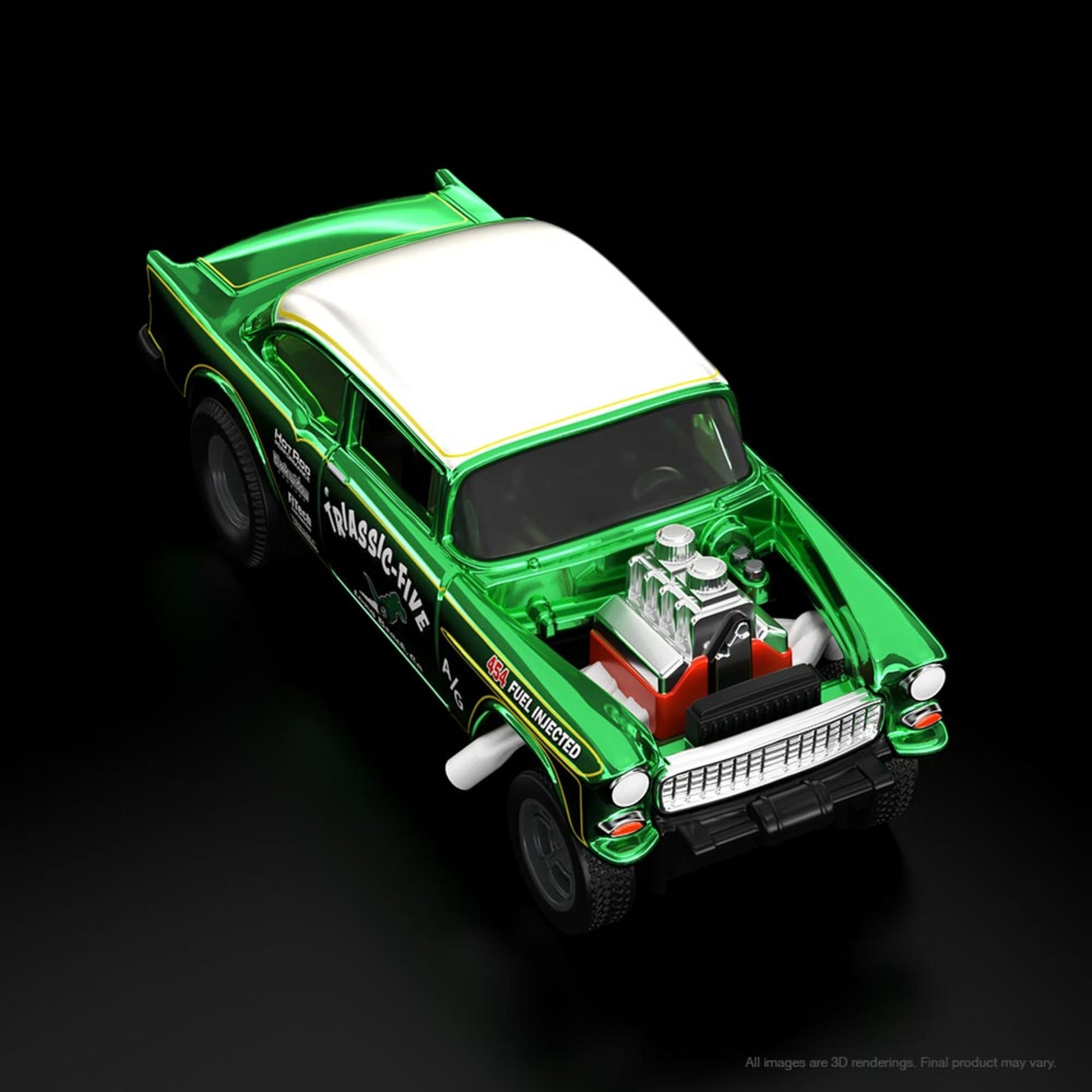 HWC Special Edition ’55 Chevy Bel Air Gasser - Xe Mô Hình Cao Cấp Hot Wheels HGW21 - Hình ảnh bổ sung 7