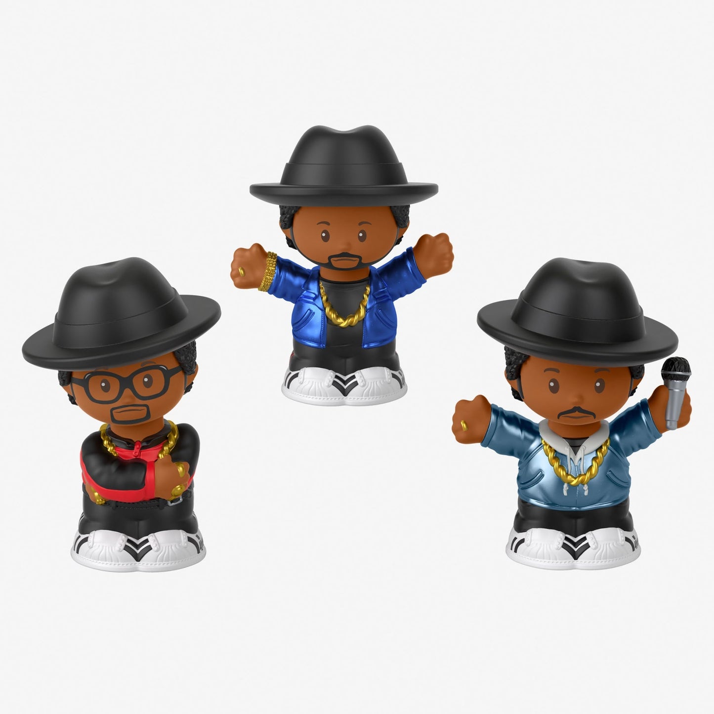 Little People Collector Run DMC Figures - Bộ 3 Mô Hình Hip Hop Sưu Tập - Fisher-Price Mattel - Hình ảnh chi tiết 2