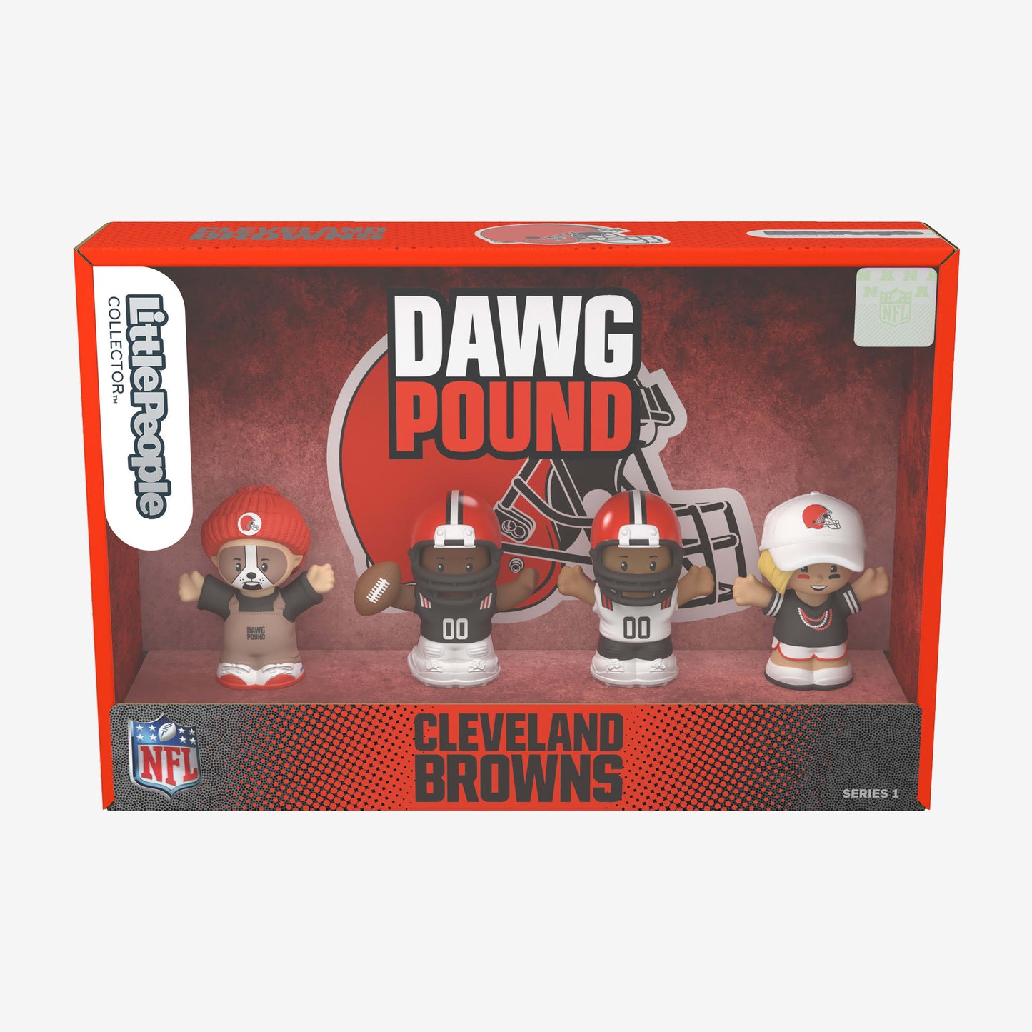 Little People Collector x NFL Cleveland Browns Set - Bộ Mô Hình Figure Sưu Tầm Mattel Mattel - ảnh 1 - Figure Set