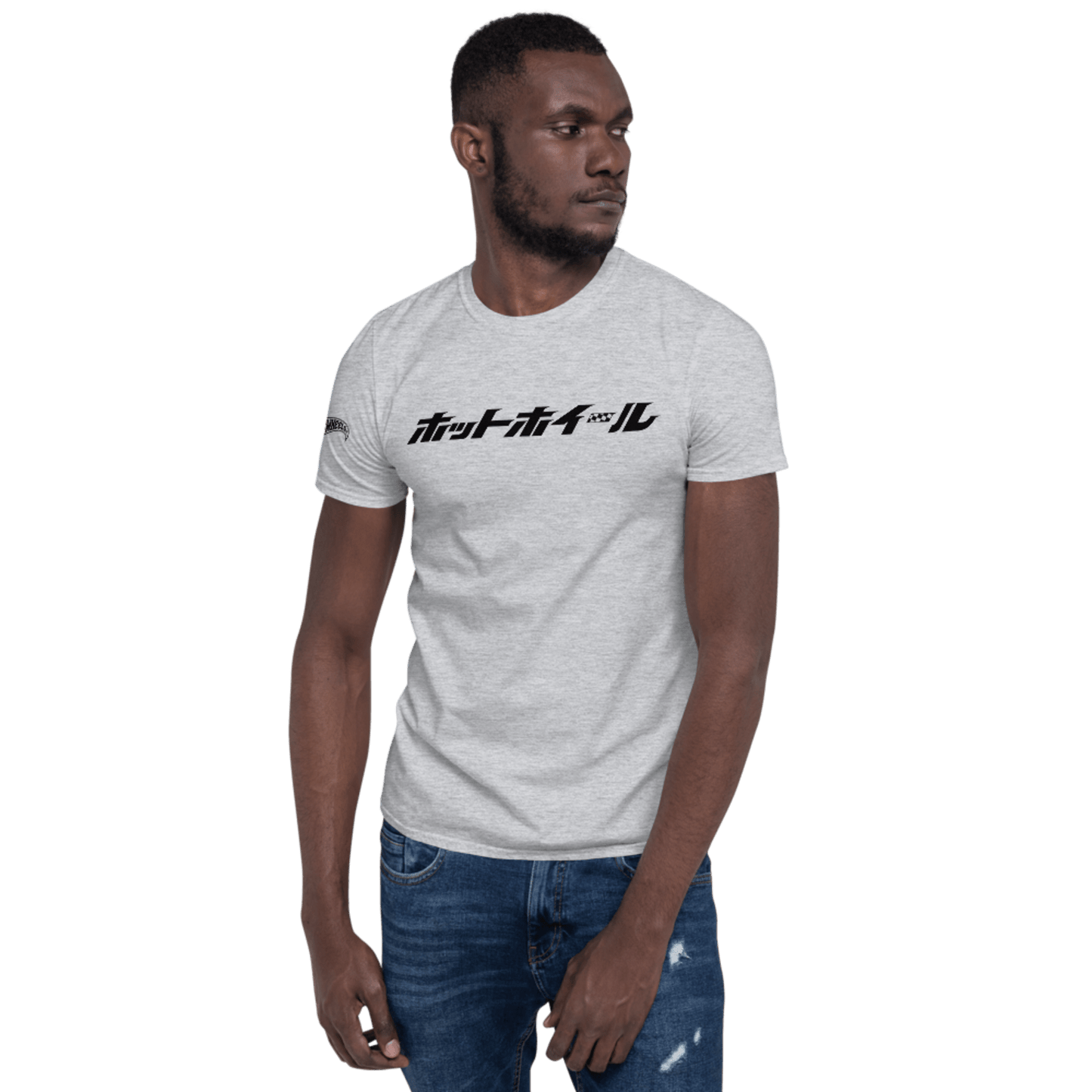 Hot Wheels Japanese Logo Short-Sleeve Sport Grey Unisex T-Shirt - Áo thun ngắn tay chính hãng Mattel - Hình ảnh chi tiết 2
