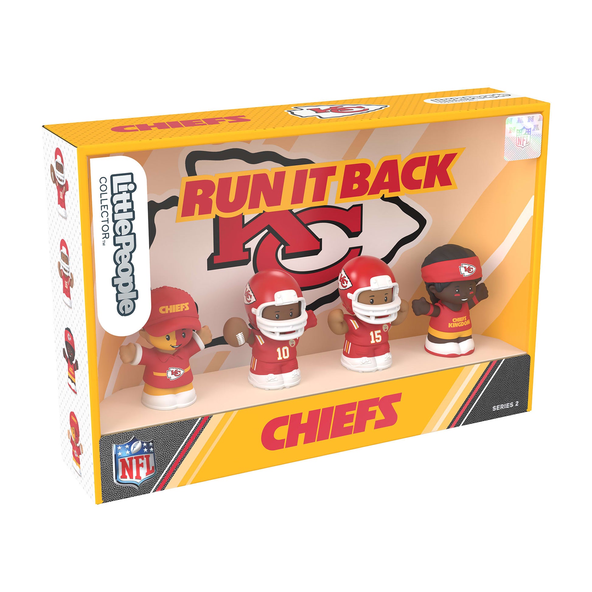 Little People Collector Kansas City Chiefs Alternate Jersey Figure Set - Bộ Hình Nhân Cầu Thủ NFL Sưu Tầm - Mattel - Hình ảnh bổ sung 7