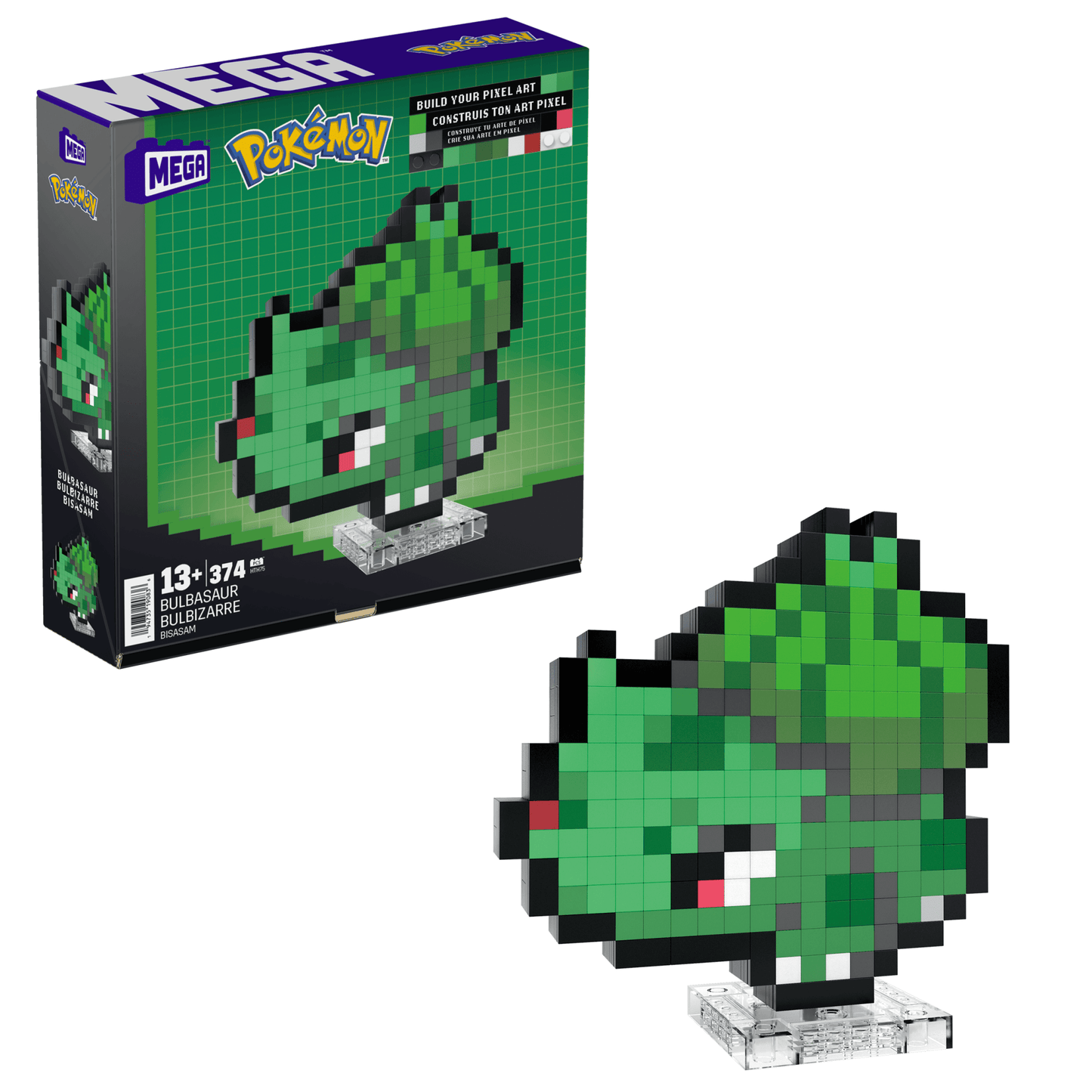 Pokémon Bulbasaur Building Set by MEGA - Bộ Lắp Ráp Mô Hình Pixel Art