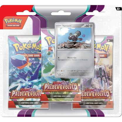 Thẻ bài Pokemon TCG SV02 Paldea Evolved 3 Pack Blister