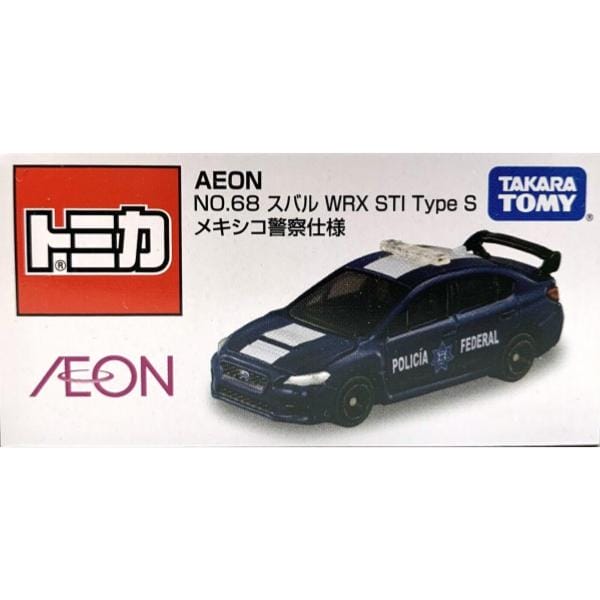 Tomica AEON No. 68 Subaru WRX STI Type S Mexican Police Type