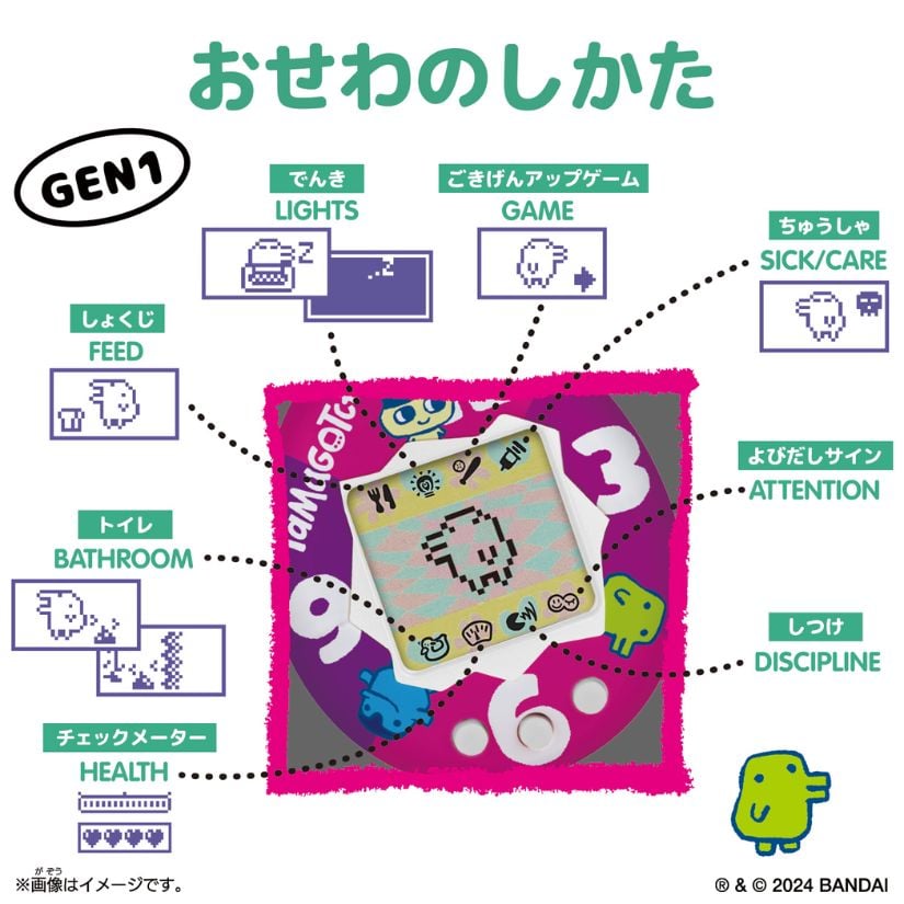 Original Tamagotchi Matcha Sprinkles