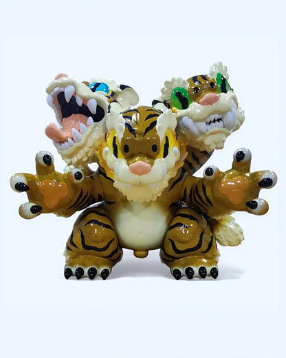 Grape Brain - Three-faced Tiger - Mô Hình Nghệ Thuật Sofubi Cao Cấp - Hình ảnh sản phẩm