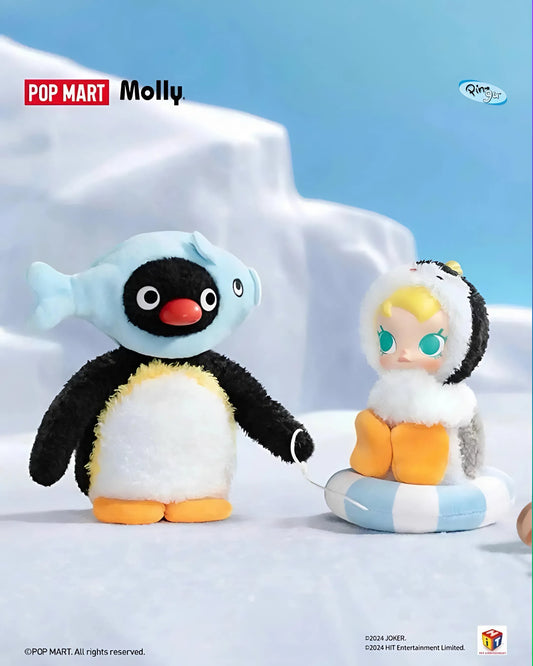 Baby Molly × PINGU Happy Fishing Series Vinyl Plush - Blindbox Gấu Bông Vinyl Pop Mart