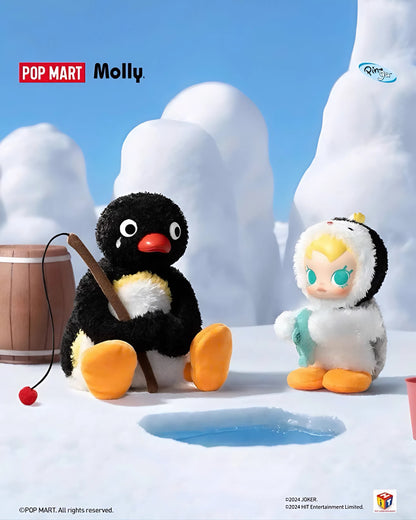 Baby Molly × PINGU Happy Fishing Series Vinyl Plush - Blindbox Gấu Bông Vinyl Pop Mart