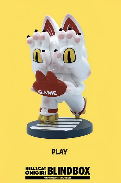 Hell's Cat Onigiri - Blind Box Series - Mô Hình Art Toy Chính Hãng Grape Brain - Góc nhìn khác 3