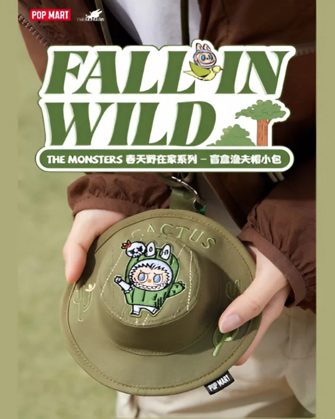 THE MONSTERS FALL IN WILD Series - Bucket Hat Bag - Túi Xách Hình Nón Labubu POP MART