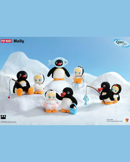 Baby Molly × PINGU Happy Fishing Series Vinyl Plush - Blindbox Gấu Bông Vinyl Pop Mart