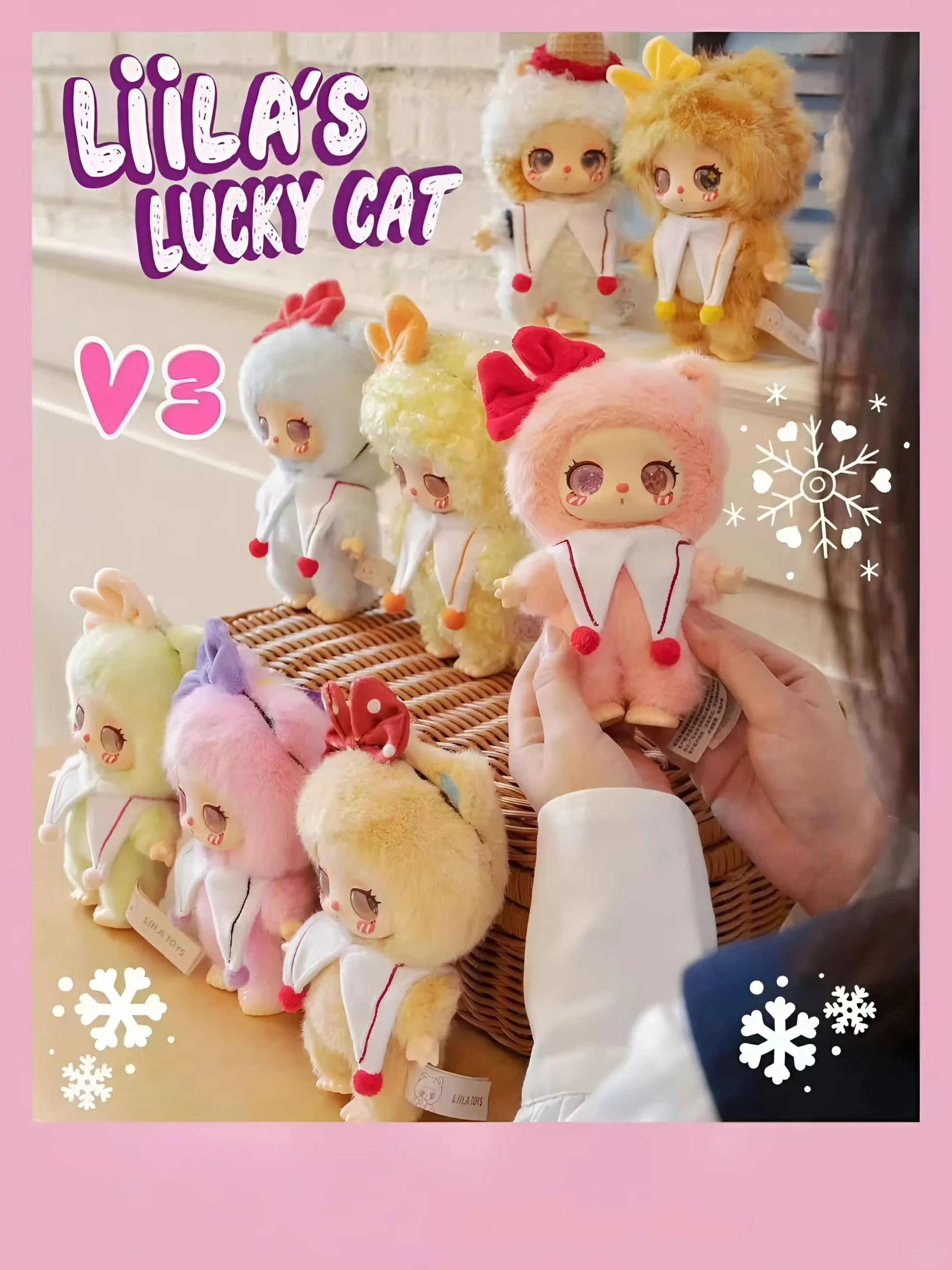 Lila Lucky Cat v3 Plush Blind Box - Hộp Mù Gấu Bông Mèo Thần Tài - Yiwu First Rigorous - Hình ảnh chi tiết 2