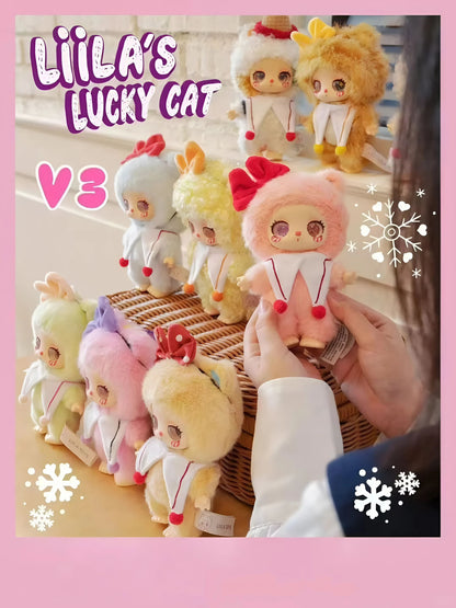 Lila Lucky Cat v3 Plush Blind Box - Hộp Mù Gấu Bông Mèo Thần Tài - Yiwu First Rigorous - Hình ảnh chi tiết 2
