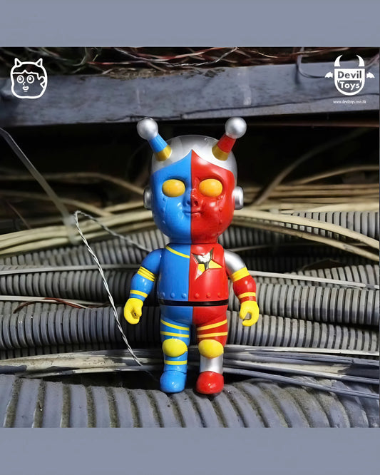 Blackpearls Hapy AI Boy ( Red and Blue ) - Mô Hình Sofubi Nghệ Thuật Devil Toys