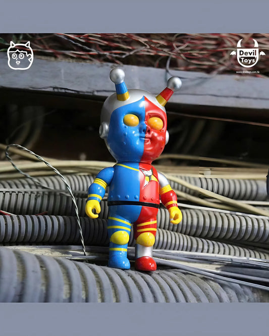 Blackpearls Hapy AI Boy ( Red and Blue ) - Mô Hình Sofubi Nghệ Thuật Devil Toys