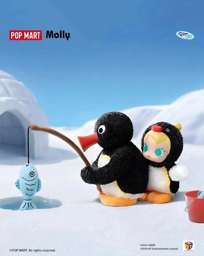 Baby Molly × PINGU Happy Fishing Series Vinyl Plush - Blindbox Gấu Bông Vinyl Pop Mart