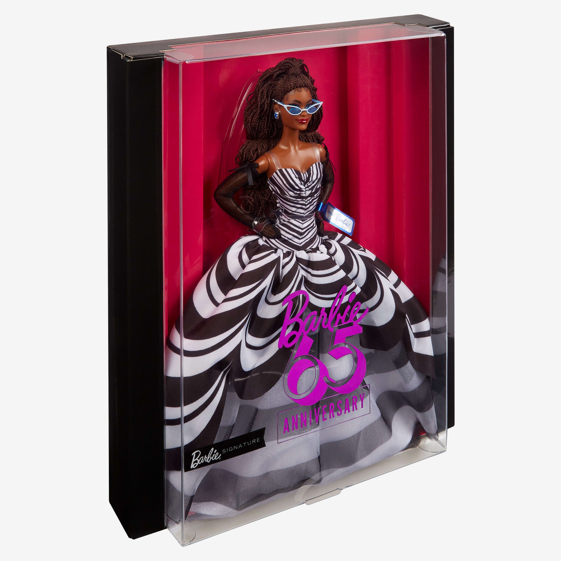 Barbie 65th Anniversary Doll With Brunette Hair - Búp Bê Sưu Tầm Kỷ Niệm 65 Năm - Mattel HRM59 Mattel - ảnh 3 - Collectible D