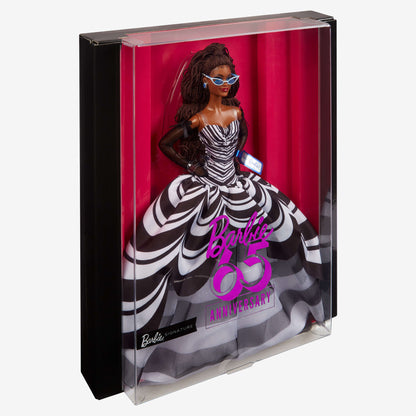 Barbie 65th Anniversary Doll With Brunette Hair - Búp Bê Sưu Tầm Kỷ Niệm 65 Năm - Mattel HRM59 Mattel - ảnh 3 - Collectible D