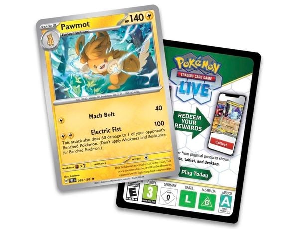 Thẻ bài Pokemon TCG 2 Pack Blister Pawmot